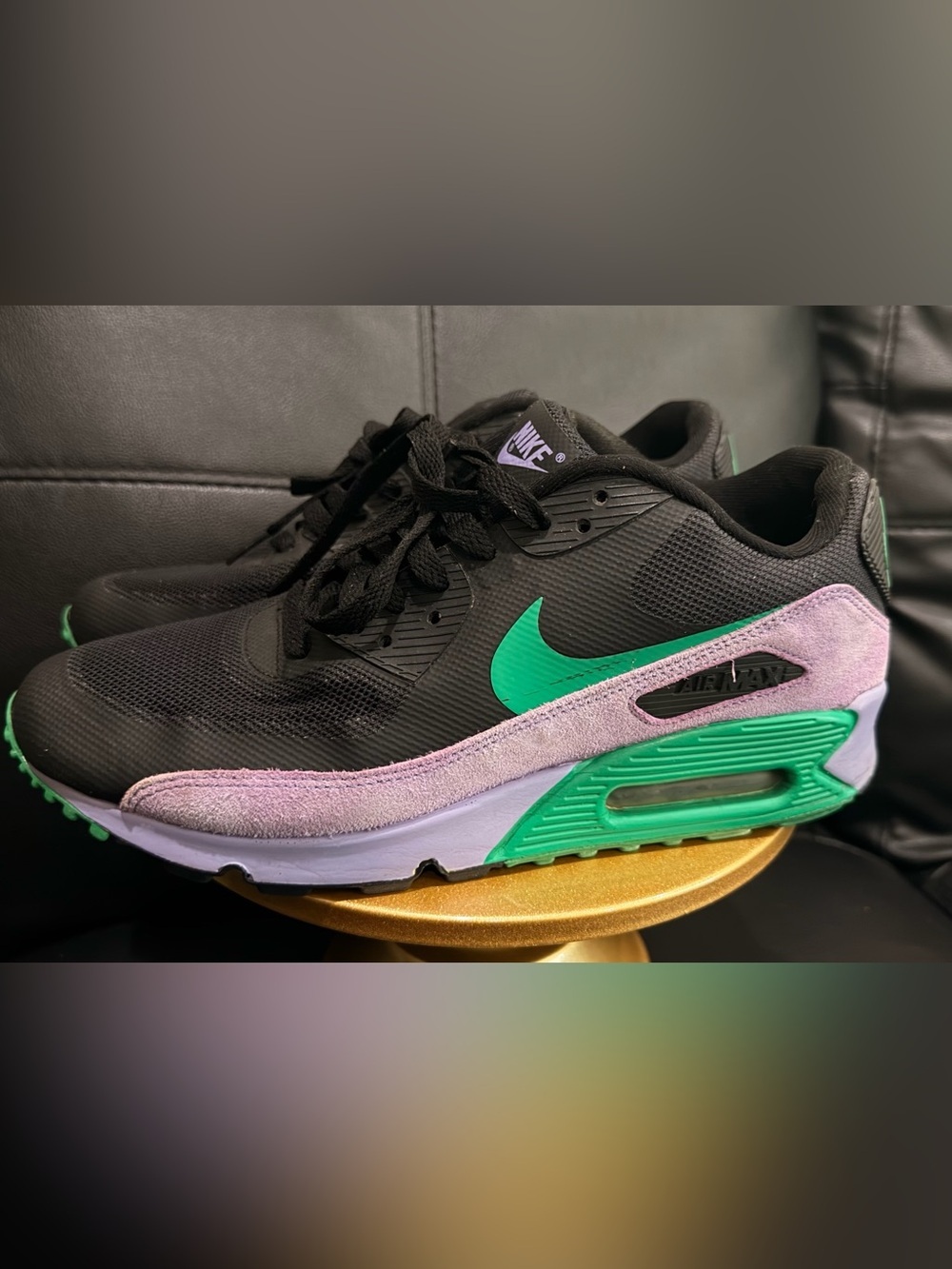 NIKE Air Max 90 Premium “BLACK EASTER” Shoes Og SNEAKERS Kicks. Men’s 8.5 - RARE